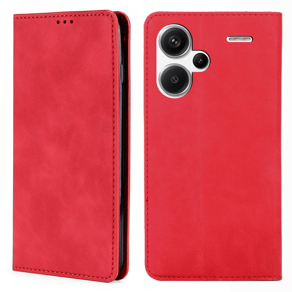For Xiaomi Redmi Note 13 Pro+ 5G Case Skin-touch PU Leather Card Holder Phone Cover For Xiaomi Redmi Note 13 Pro+ 5G Case Skin-touch PU Leather Card Holder Phone Cover